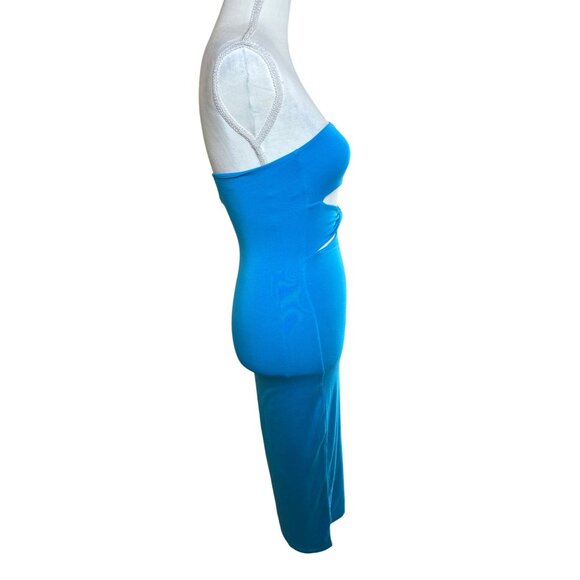 SER.O.YA Bristol Midi Dress in Turquoise X-Small New Womens Cut out Stretchy - Picture 6 of 14